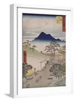 Album de la série des Cinquante-trois relais du Tôkaidô-Ando Hiroshige-Framed Giclee Print