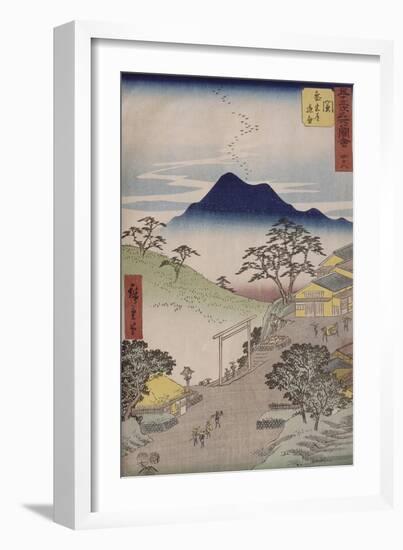 Album de la série des Cinquante-trois relais du Tôkaidô-Ando Hiroshige-Framed Giclee Print