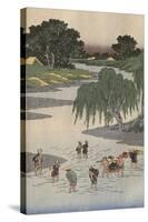 Album de la série des Cinquante-trois relais du Tôkaidô-Ando Hiroshige-Stretched Canvas