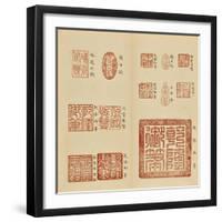 Album de sceaux de Kien-long, Baosou-null-Framed Giclee Print