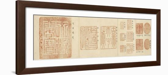 Album de sceaux de l'empereur Qianlong-null-Framed Giclee Print