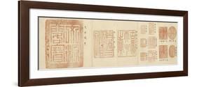 Album de sceaux de l'empereur Qianlong-null-Framed Giclee Print