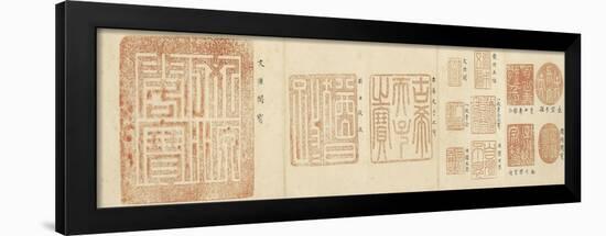 Album de sceaux de l'empereur Qianlong-null-Framed Giclee Print