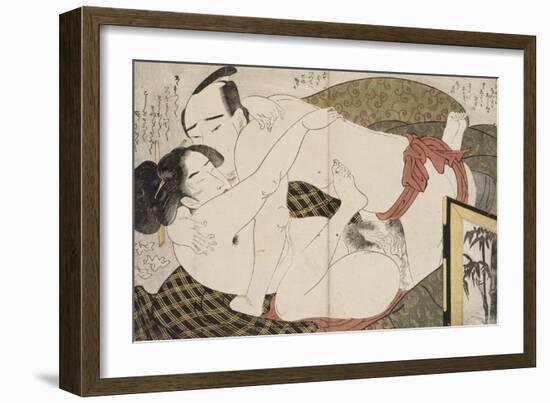 Album de treize estampes érotiques-Hosoda Eiri-Framed Giclee Print