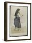 Album des Pyrénées : étude de femme Ossaloise-Eugene Delacroix-Framed Giclee Print