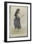 Album des Pyrénées : étude de femme Ossaloise-Eugene Delacroix-Framed Giclee Print