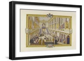 Album du Sacre de Louis XVI : Cérémonie des offrandes-null-Framed Giclee Print