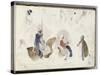 Album du voyage en Afrique du Nord : étude de cavaliers et de personnages arabes-Eugene Delacroix-Stretched Canvas