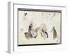 Album du voyage en Afrique du Nord : étude de cavaliers et de personnages arabes-Eugene Delacroix-Framed Giclee Print