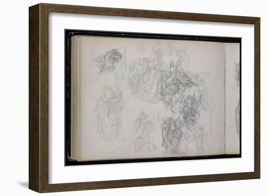 Album : Etude pour L'Assomption de la Vierge-William Adolphe Bouguereau-Framed Giclee Print