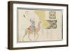 Album : Etudes d'après des figures orientales et des motifs décoratifs-Eugene Delacroix-Framed Premium Giclee Print