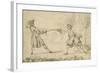 Album factice : Le duel-Augustin Saint-Aubin-Framed Giclee Print