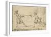 Album factice : Le duel-Augustin Saint-Aubin-Framed Giclee Print