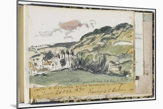 Album factice :Paysage de campagne avec un château-Johan Barthold Jongkind-Mounted Giclee Print