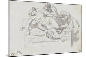 Album : Martyre d'un saint d'après Pier Francesco Mola ; Adam et Eve d'après Michel-Ange-Jacques-Louis David-Mounted Giclee Print
