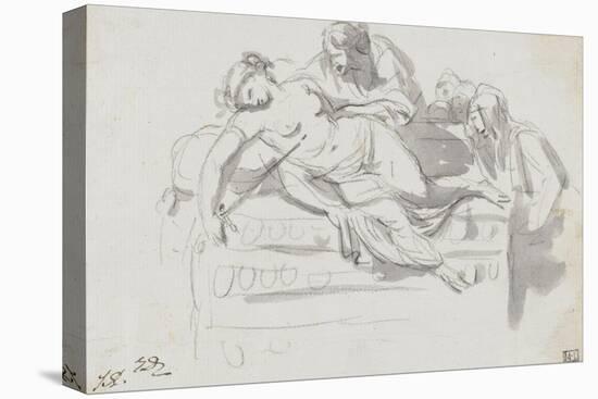 Album : Martyre d'un saint d'après Pier Francesco Mola ; Adam et Eve d'après Michel-Ange-Jacques-Louis David-Stretched Canvas
