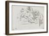 Album : Martyre d'un saint d'après Pier Francesco Mola ; Adam et Eve d'après Michel-Ange-Jacques-Louis David-Framed Giclee Print