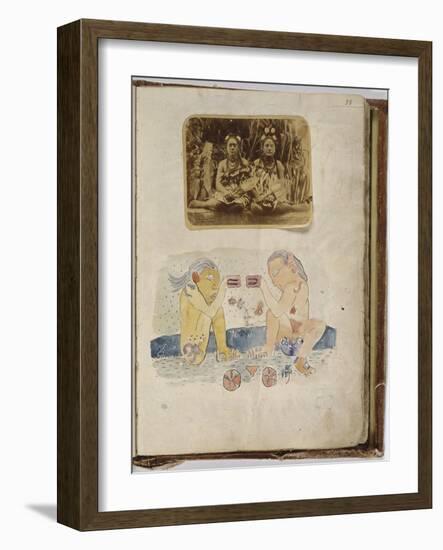 Album Noa Noa : Femmes et déesses Polynésiennes-Paul Gauguin-Framed Giclee Print