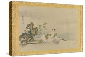 Album of Copies of Chinese Paintings, Album Leaf-Kano Tsunenobu-Stretched Canvas