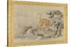 Album of Copies of Chinese Paintings, Album Leaf-Kano Tsunenobu-Stretched Canvas