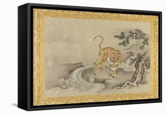 Album of Copies of Chinese Paintings, Album Leaf-Kano Tsunenobu-Framed Stretched Canvas