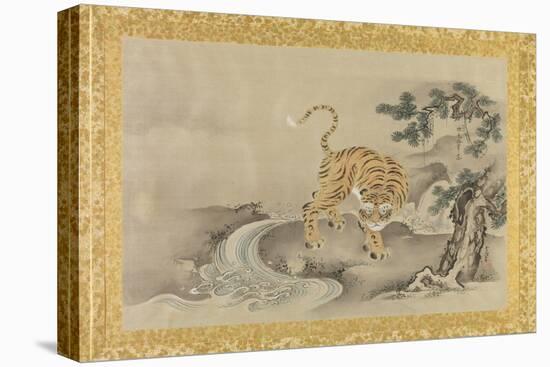 Album of Copies of Chinese Paintings, Album Leaf-Kano Tsunenobu-Stretched Canvas