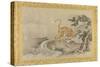 Album of Copies of Chinese Paintings, Album Leaf-Kano Tsunenobu-Stretched Canvas