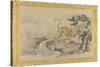 Album of Copies of Chinese Paintings, Album Leaf-Kano Tsunenobu-Stretched Canvas