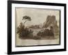 Album of Drawings Charlotte Napoleon Lake and Rocks-null-Framed Giclee Print