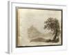 Album of Drawings Charlotte Napoleon: View of a Lake-null-Framed Giclee Print