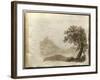 Album of Drawings Charlotte Napoleon: View of a Lake-null-Framed Giclee Print