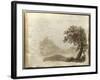 Album of Drawings Charlotte Napoleon: View of a Lake-null-Framed Giclee Print