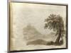 Album of Drawings Charlotte Napoleon: View of a Lake-null-Mounted Giclee Print