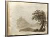 Album of Drawings Charlotte Napoleon: View of a Lake-null-Stretched Canvas