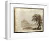 Album of Drawings Charlotte Napoleon: View of a Lake-null-Framed Giclee Print