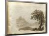 Album of Drawings Charlotte Napoleon: View of a Lake-null-Mounted Giclee Print