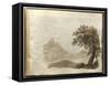 Album of Drawings Charlotte Napoleon: View of a Lake-null-Framed Stretched Canvas