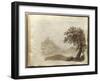 Album of Drawings Charlotte Napoleon: View of a Lake-null-Framed Giclee Print