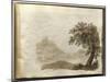 Album of Drawings Charlotte Napoleon: View of a Lake-null-Mounted Giclee Print