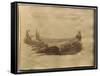 Album of Drawings Charlotte Napoleon: View of a Lake-null-Framed Stretched Canvas