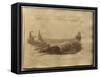 Album of Drawings Charlotte Napoleon: View of a Lake-null-Framed Stretched Canvas