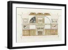 Album of Drawings of the Castle of Fontainebleau Said-null-Framed Giclee Print