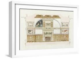 Album of Drawings of the Castle of Fontainebleau Said-null-Framed Giclee Print