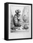 Album of the Siege by Cham and Daumier-Honore Daumier-Framed Stretched Canvas