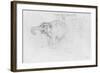 Album of the Siege of Paris, Elephant (Pen and Brown Ink Wash and Pencil on Paper)-Gustave Doré-Framed Giclee Print