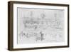 Album of the Siege of Paris, Enrolment of Volunteers at the Pantheon-Gustave Doré-Framed Giclee Print