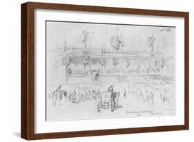 Album of the Siege of Paris, Enrolment of Volunteers at the Pantheon-Gustave Doré-Framed Giclee Print