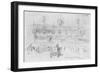 Album of the Siege of Paris, Enrolment of Volunteers at the Pantheon-Gustave Doré-Framed Giclee Print