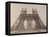 Album on the Work of Construction of the Eiffel Tower-Louis-Emile Durandelle-Framed Stretched Canvas