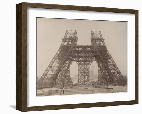 Album on the Work of Construction of the Eiffel Tower-Louis-Emile Durandelle-Framed Giclee Print